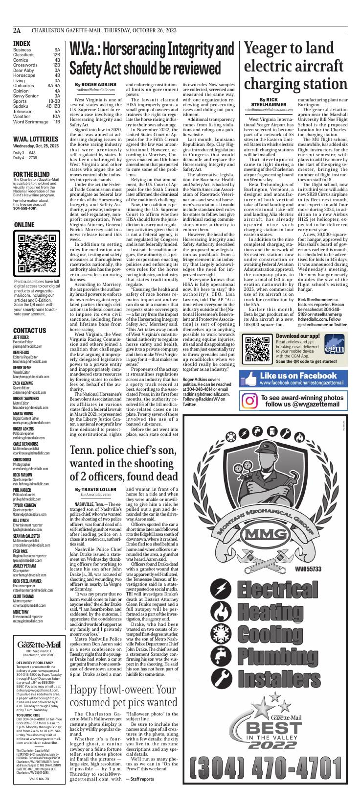 Page A2 | E-Edition | Wvgazettemail.com