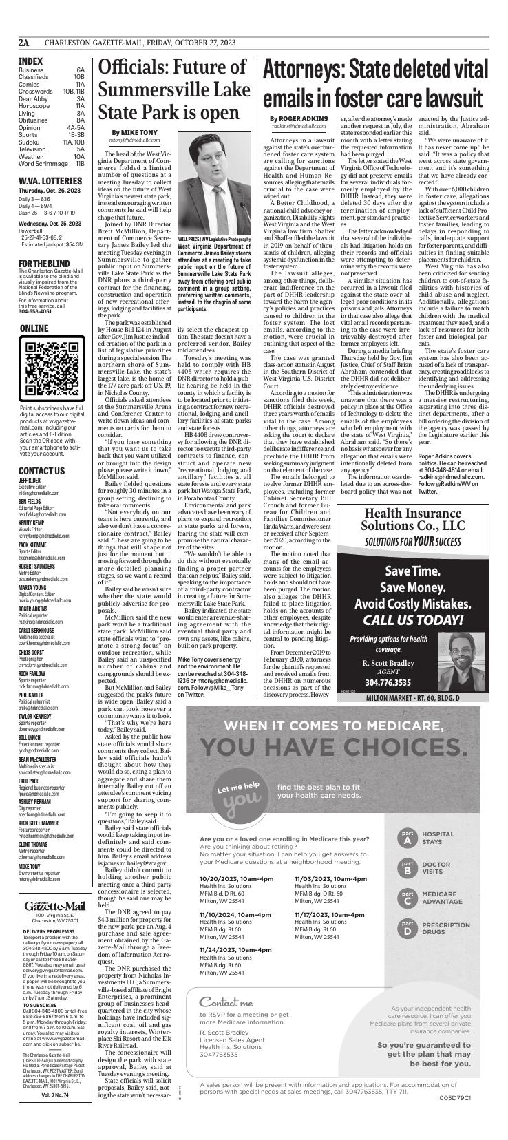 Page A2 | E-Edition | Wvgazettemail.com