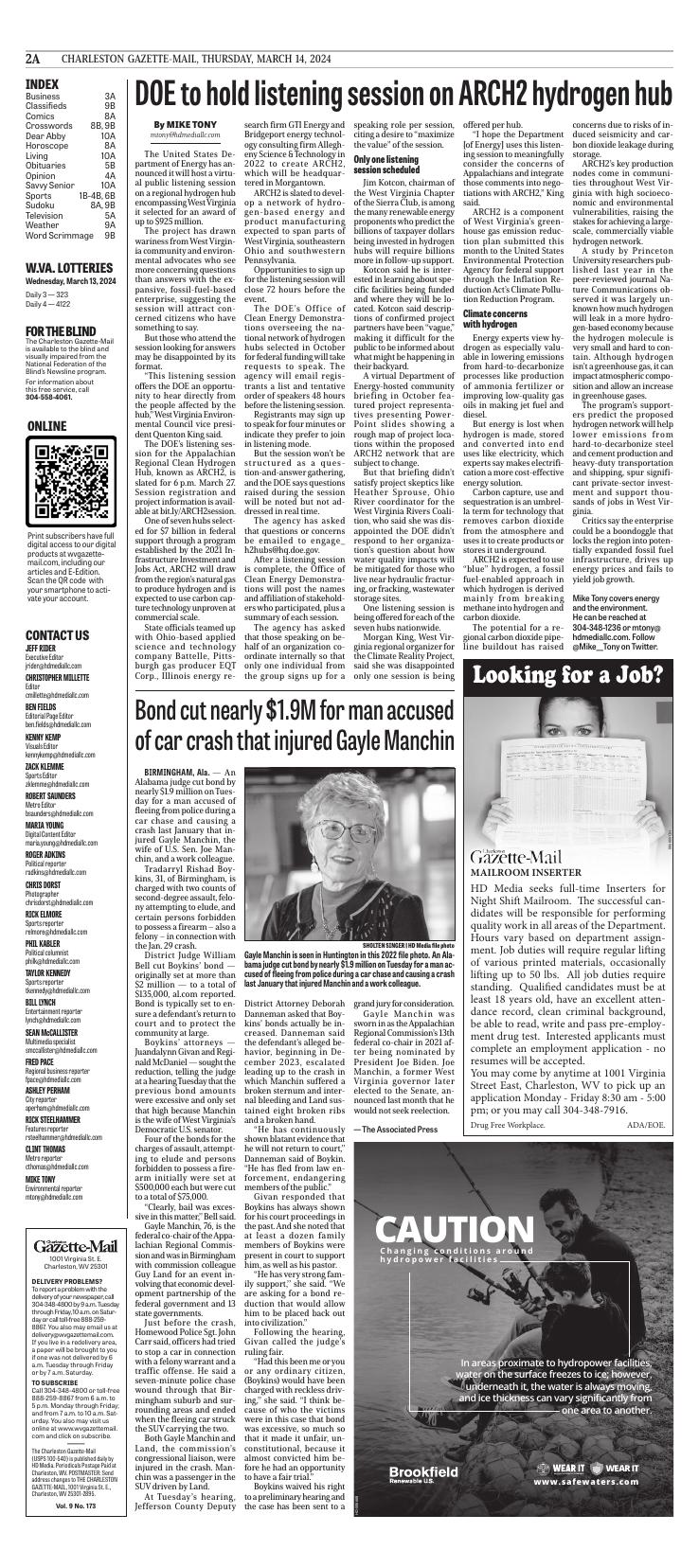 Page A2 | E-Edition | Wvgazettemail.com