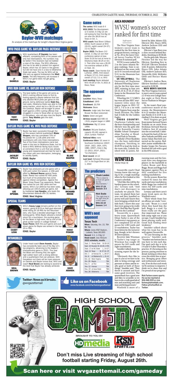 Page B6 E Edition Wvgazettemail