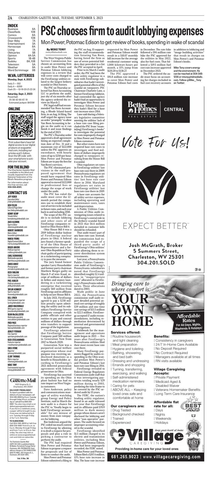 Page A2 | E-Edition | Wvgazettemail.com