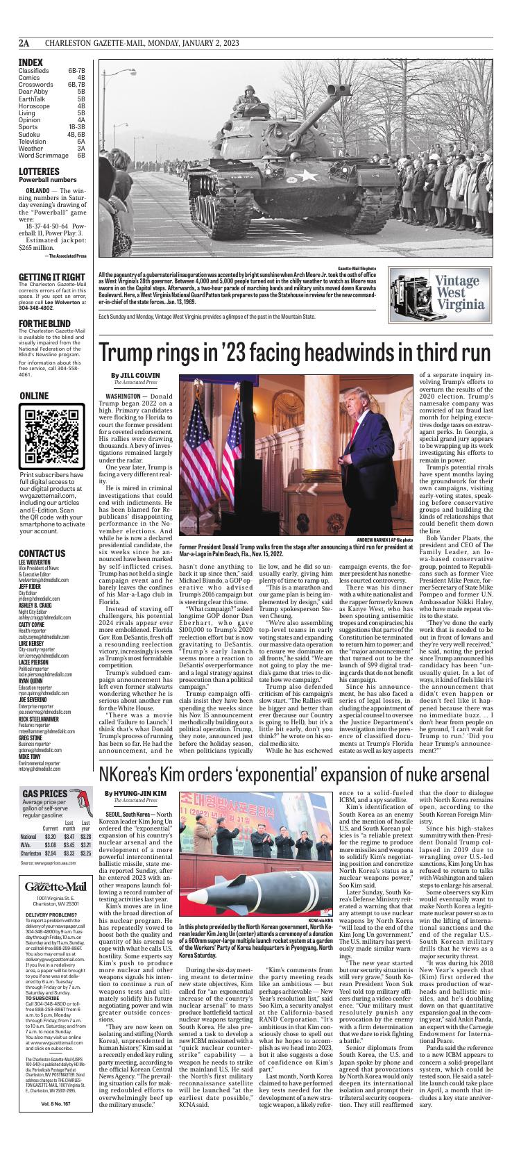 Page A2 | E-Edition | Wvgazettemail.com