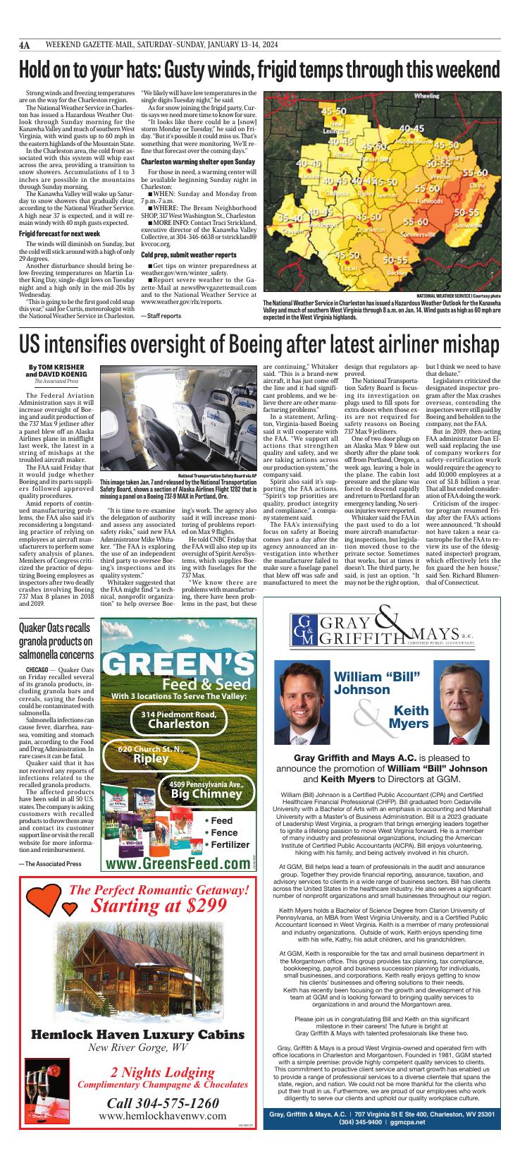 Page A4 | E-Edition | Wvgazettemail.com