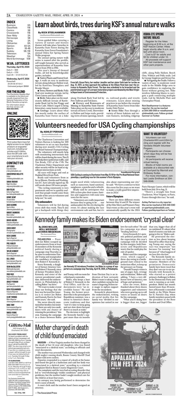 Page A2 | E-Edition | Wvgazettemail.com