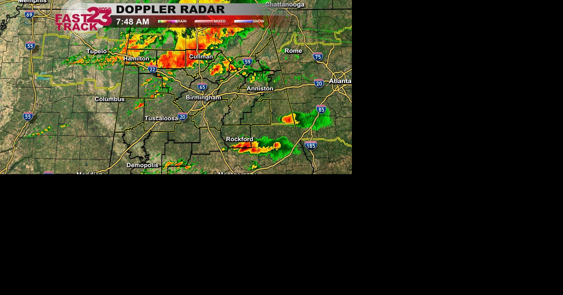 8:00am Thursday Severe Weather Update… Intense Storms Moving Southeast ...