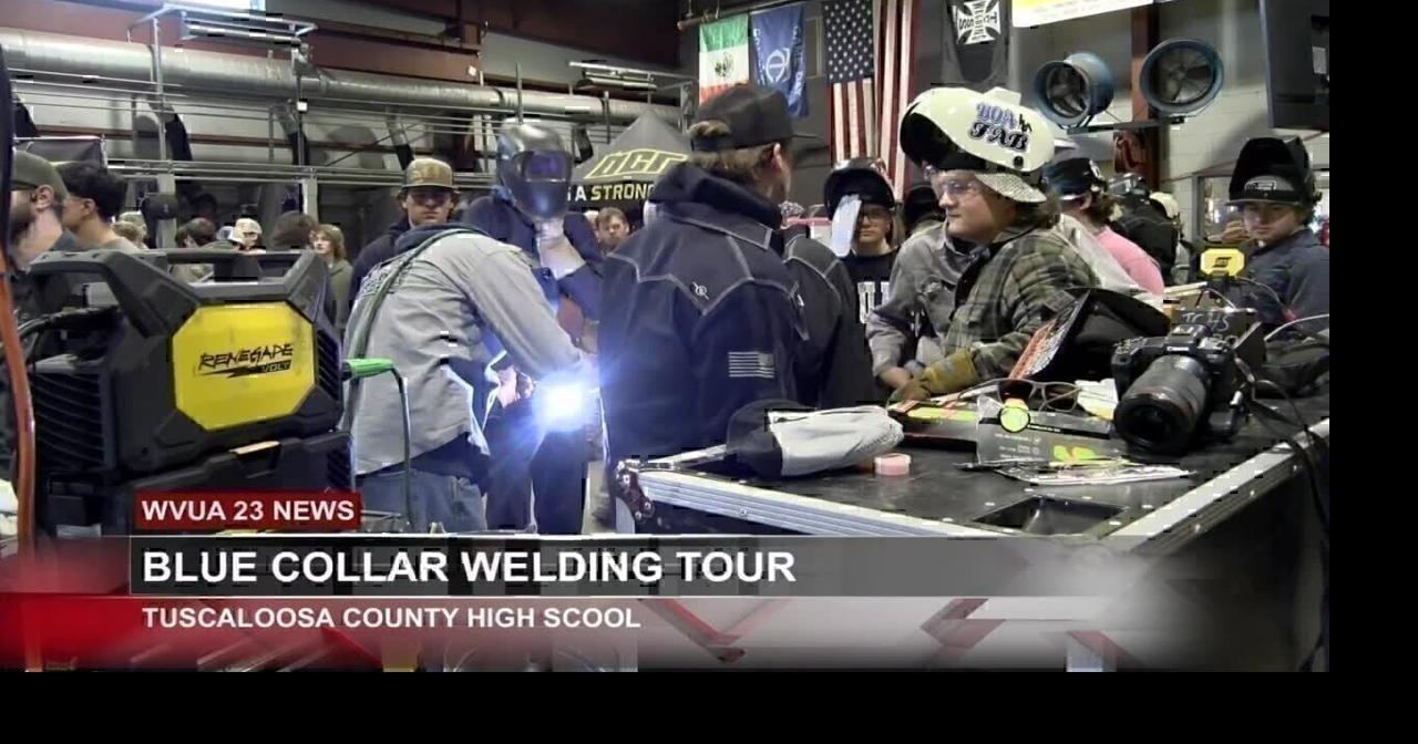 TCHS students spend time with Blue Collar Welding Tour | Local News ...
