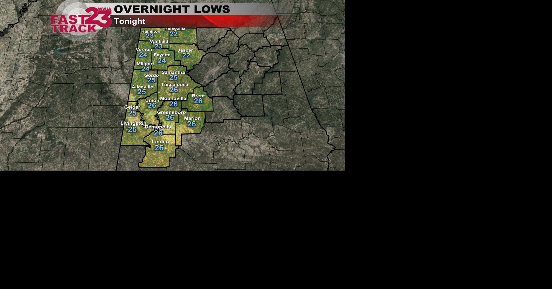 Freeze Expected Tonight... Monday PM Weather Update