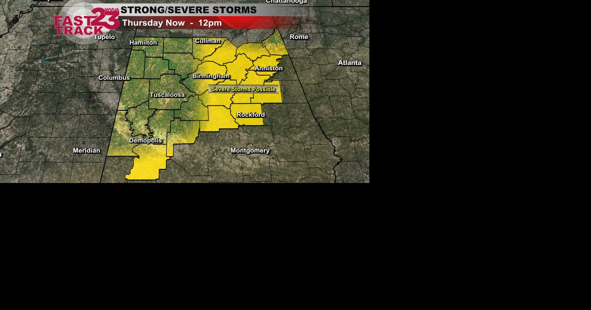 8:45am Thursday Update… Morning Round of Severe Storms Pushing ...