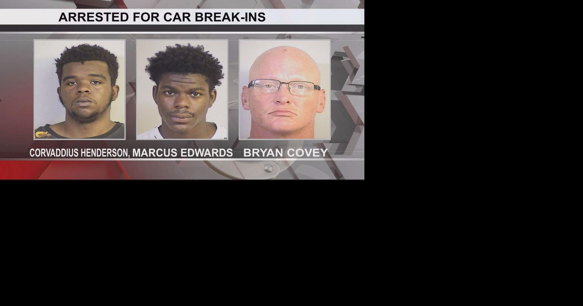 3 men, 1 teen facing charges after rash of vehicle break-ins | Crime ...