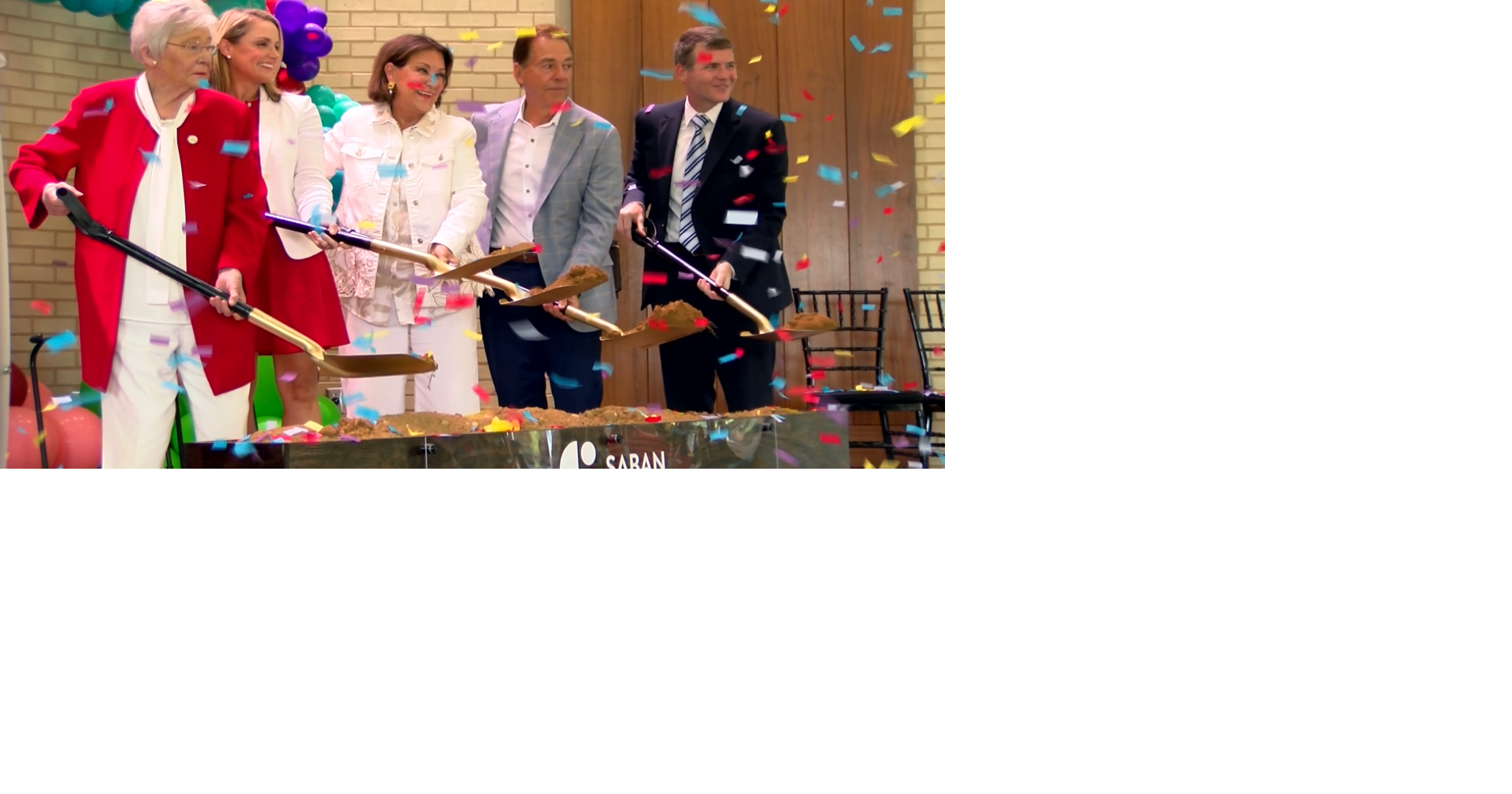 Saban Center breaks ground in Tuscaloosa