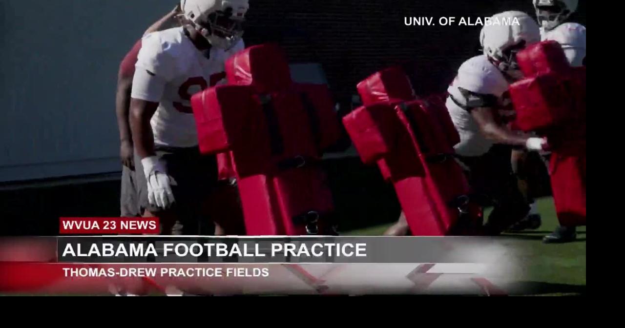 Alabama football holds practice before Tennessee matchup