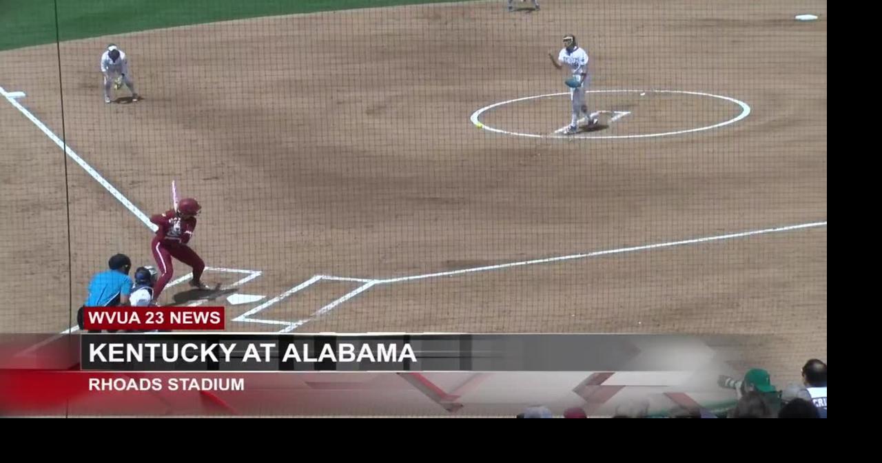 Alabama softball sweeps Kentucky