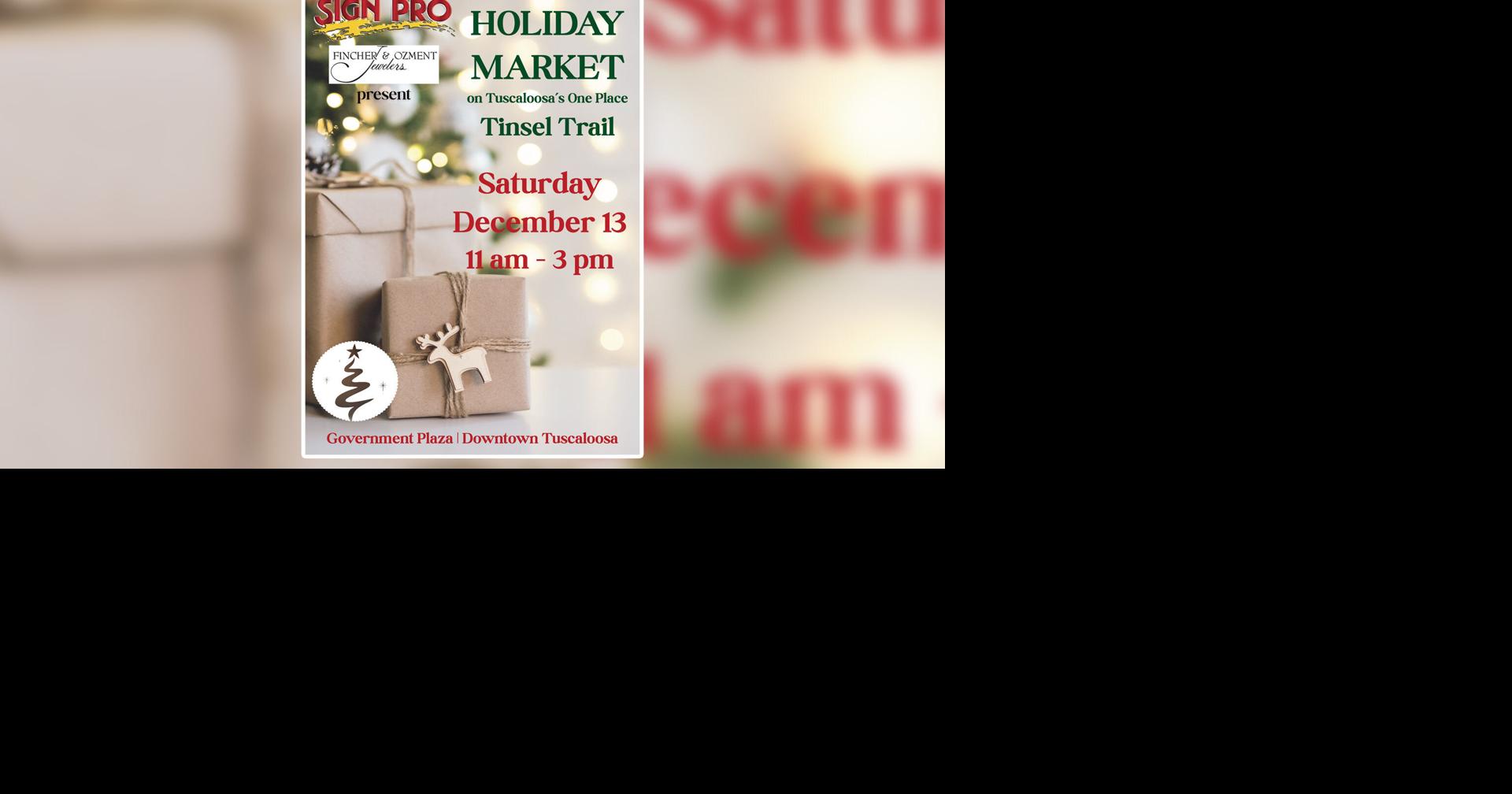 Support small businesses, clear out your Christmas shopping list at Tinsel Trail's Holiday Market Dec. 13