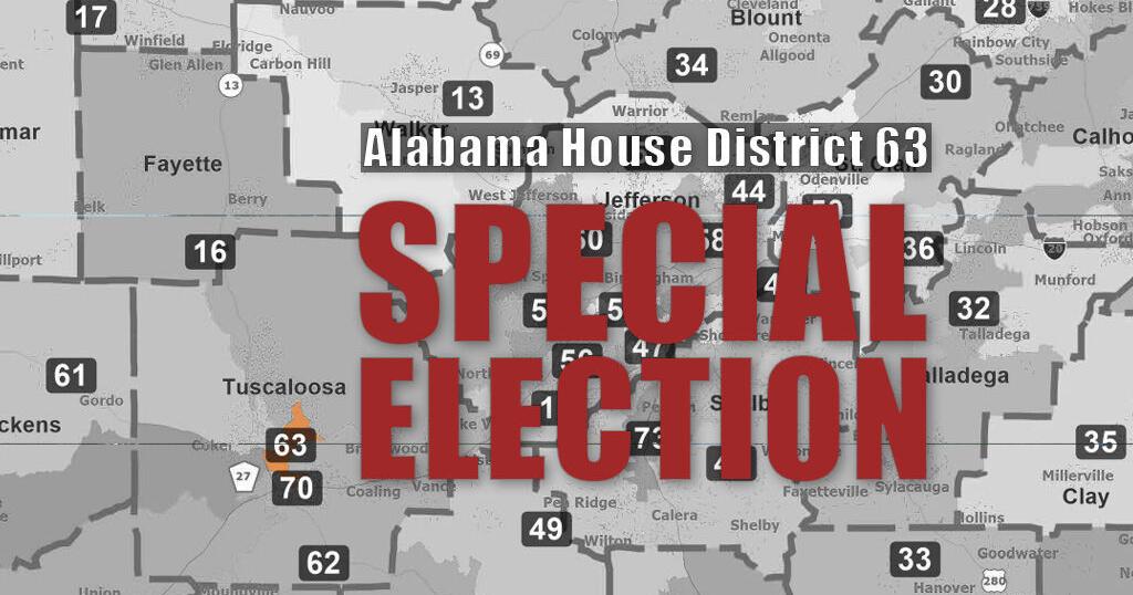 Live in Tuscaloosa? You might be in House District 63, and there's an election on Tuesday