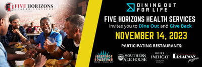 Five Horizons hosting Dining Out for Life event Nov. 14 | Local News ...