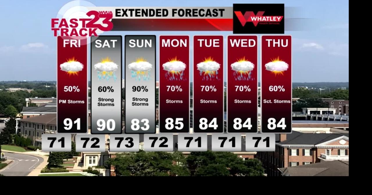 WVUA23 Weather Webcast for Thursday PM | Weather | wvua23.com