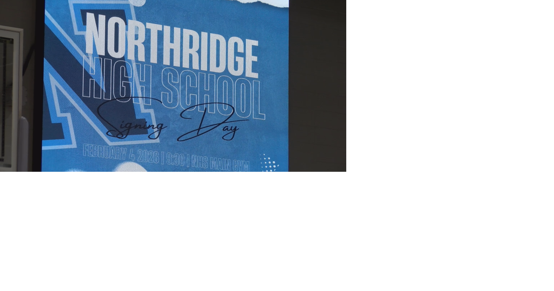 Northridge Signing Day celebrates three student-athletes