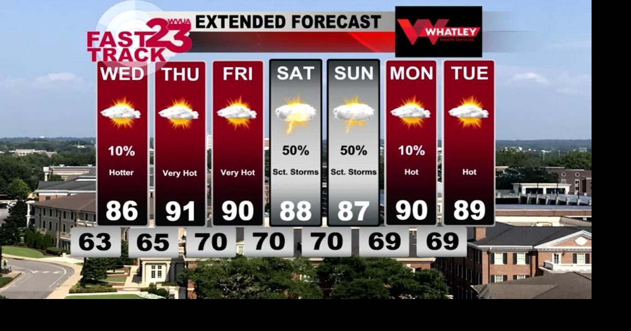 WVUA23 Weather Webcast for Tuesday PM | Weather | wvua23.com