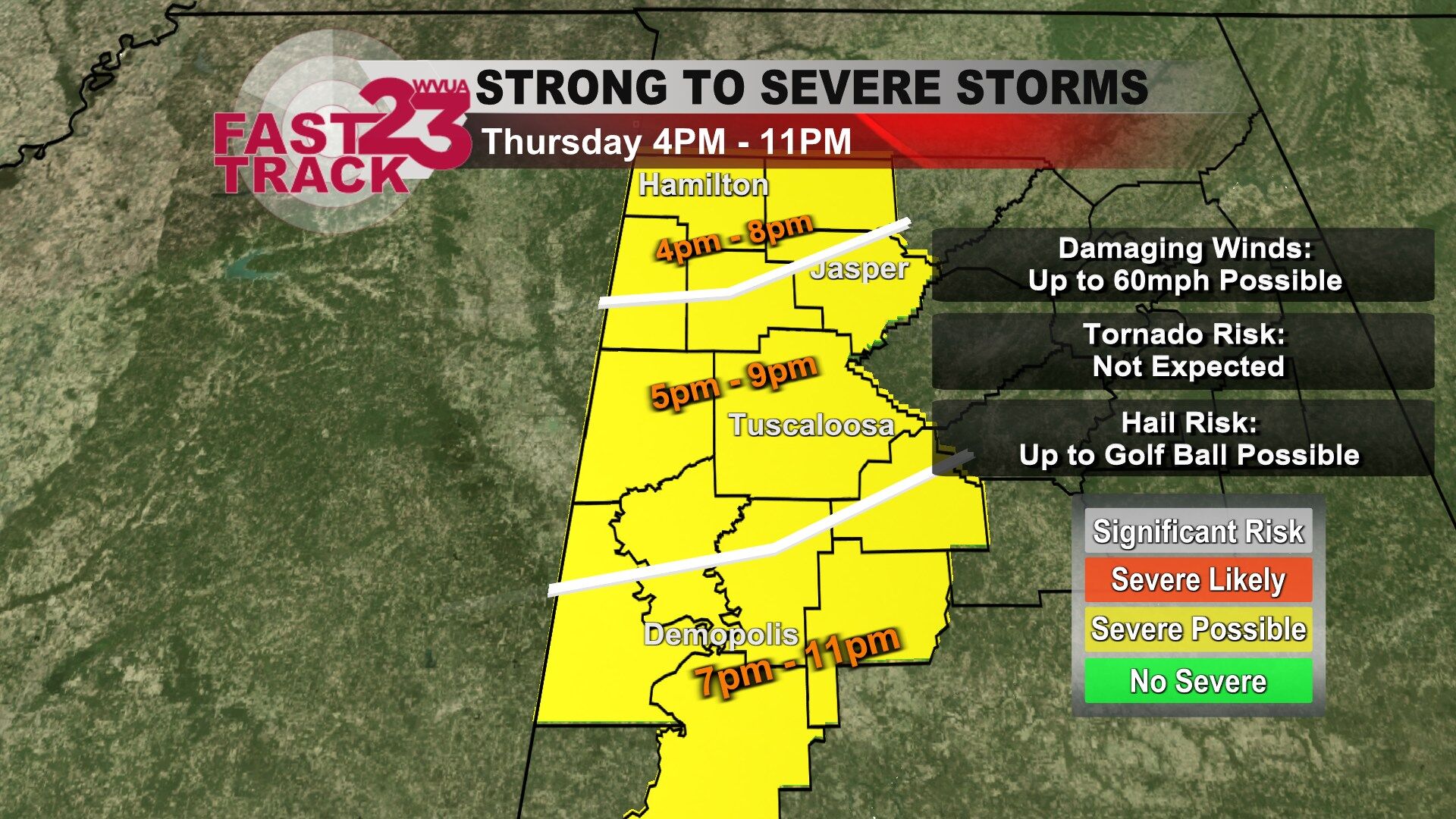 Strong to Severe Storms Thursday PM/Night | Local News | wvua23.com