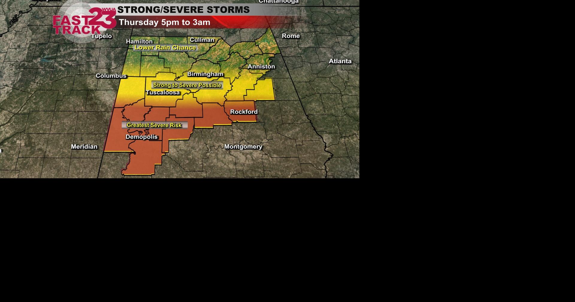 Strong to Severe Storms Return This Evening & Tonight… Thursday ...