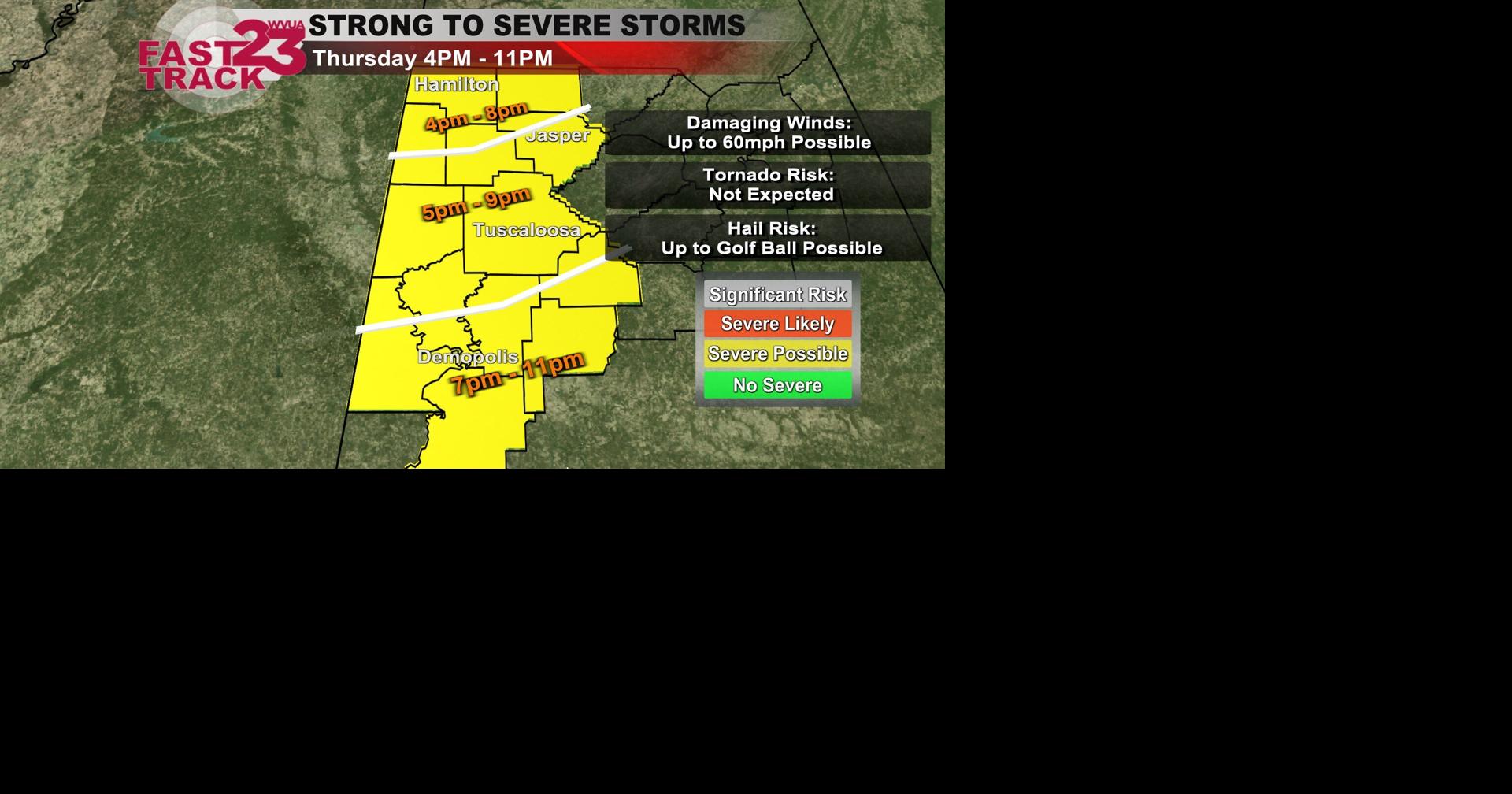 Strong to Severe Storms Thursday PM/Night | Local News | wvua23.com