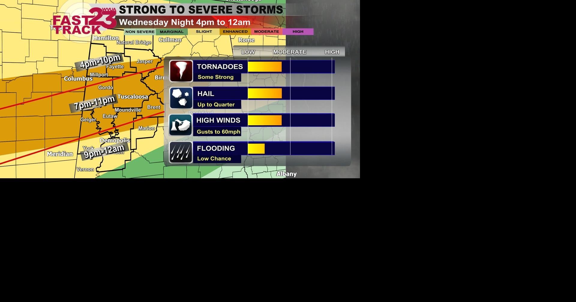 Strong to Severe Storms Wednesday Late Afternoon/Night... Here's a ...