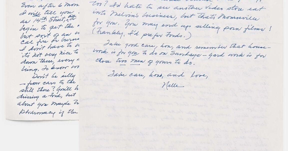 Letter by late Alabama author Harper Lee being auctioned in New York ...
