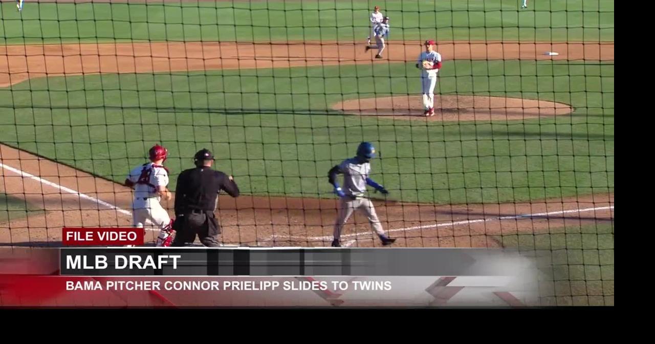 Bama pitcher Connor Prielipp selected 48th overall to Minnesota Twins ...