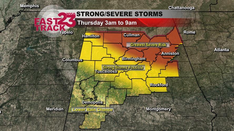 Details on the Severe Weather Risk for Thursday… 2 rounds… Wednesday ...