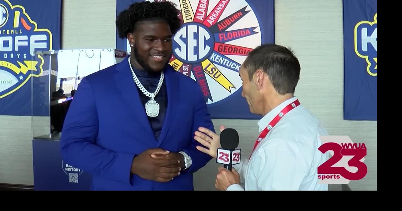 Tyler Booker balances substance and style at SEC Media Days | College ...