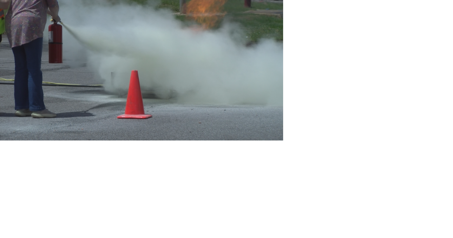 Environmental Health and Safety hold fire extinguisher training ...