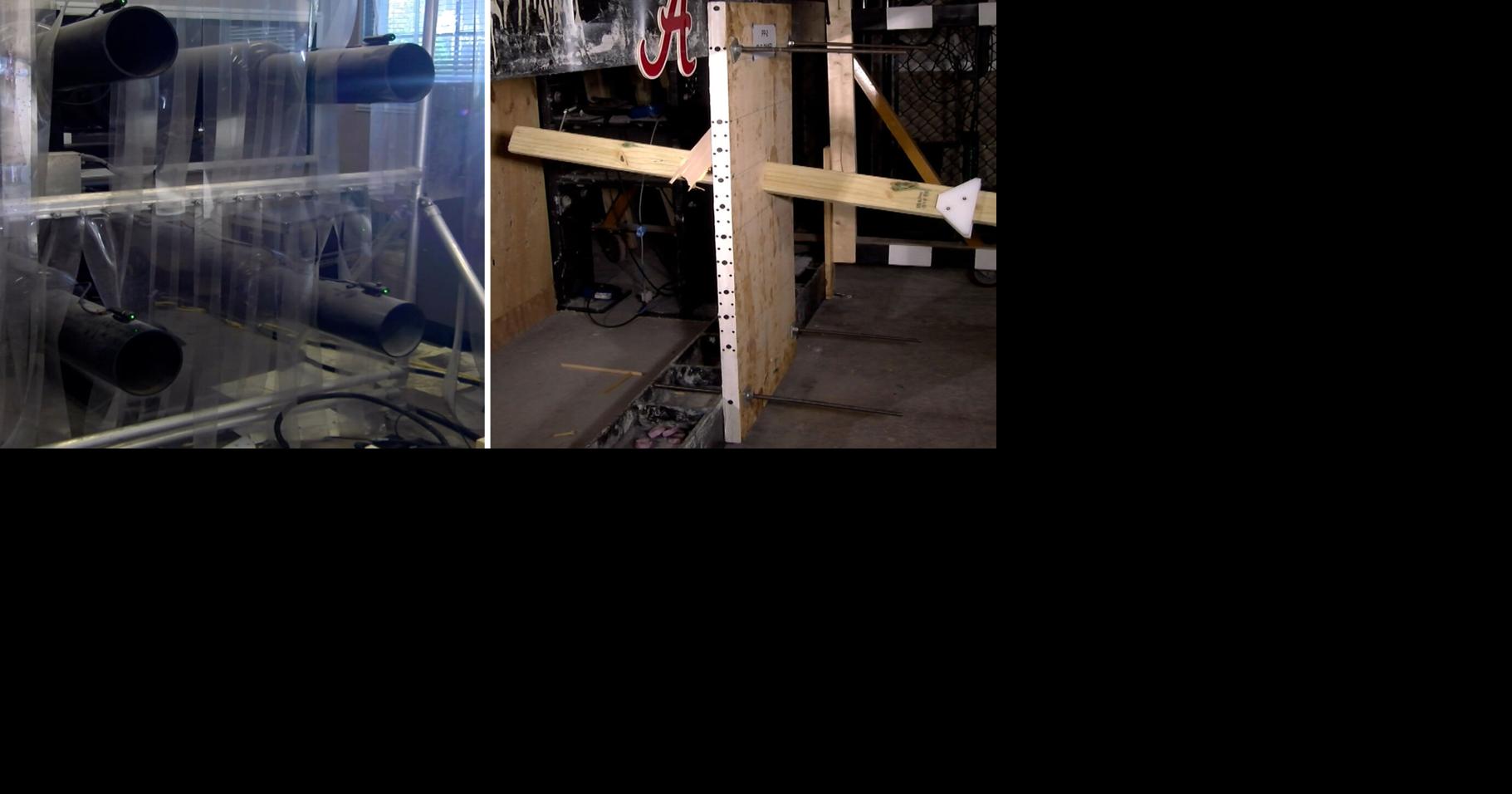 Alabama researchers use cannon mimicking debris-slinging tornado to design stronger storm shelters