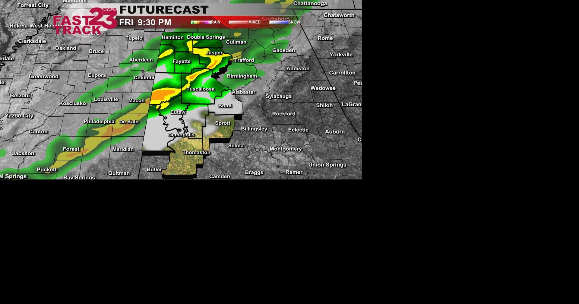 Light Rain Tonight (Friday Night)... Weather Update