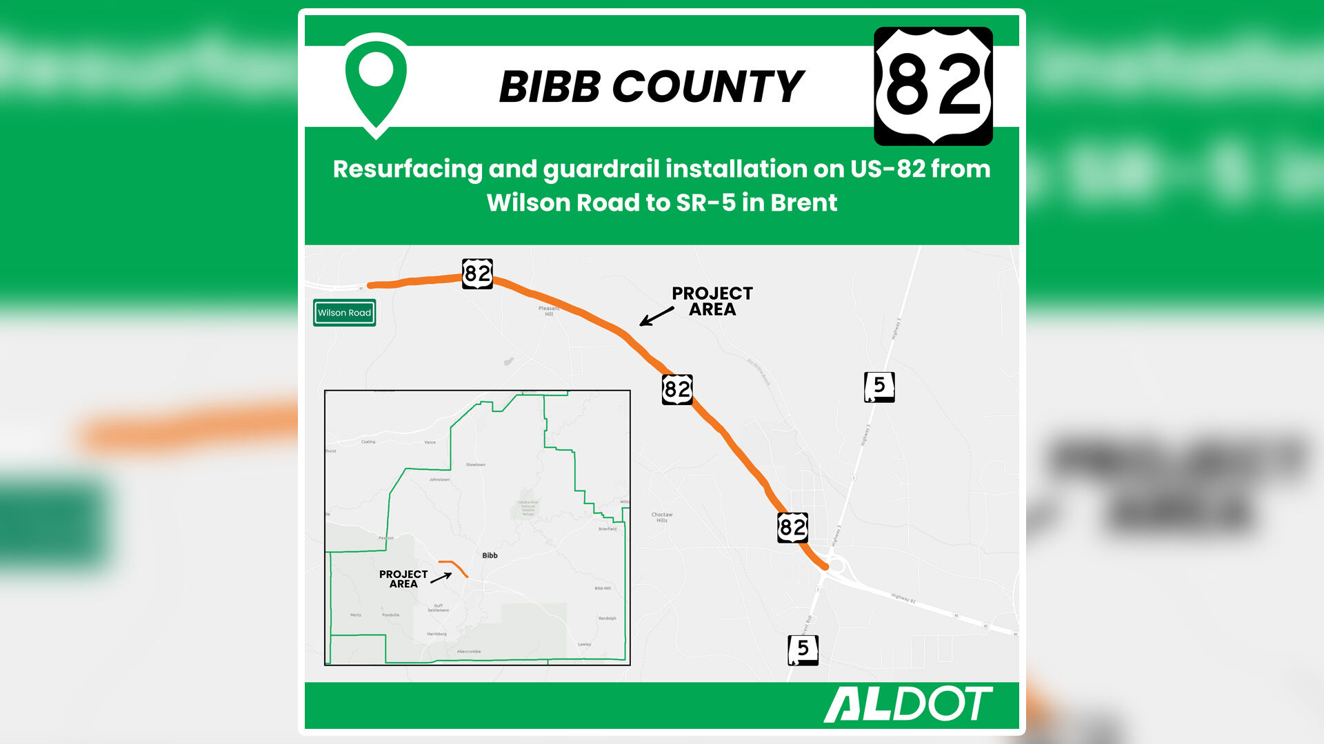 Department of Transportation to resurface portion of US-82 in Bibb ...