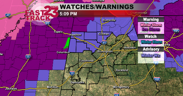 Winter Storms, Severe Weather Threat, and Cold Weather Advisories.... Saturday Forecast Update