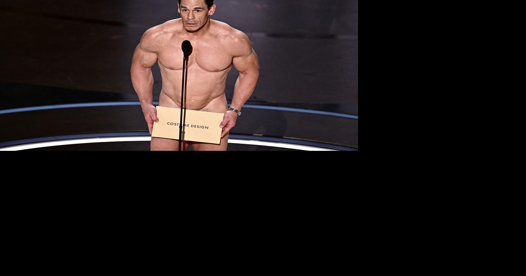 John Cena goes mostly nude to present costume design Oscar: 'Costumes are important'