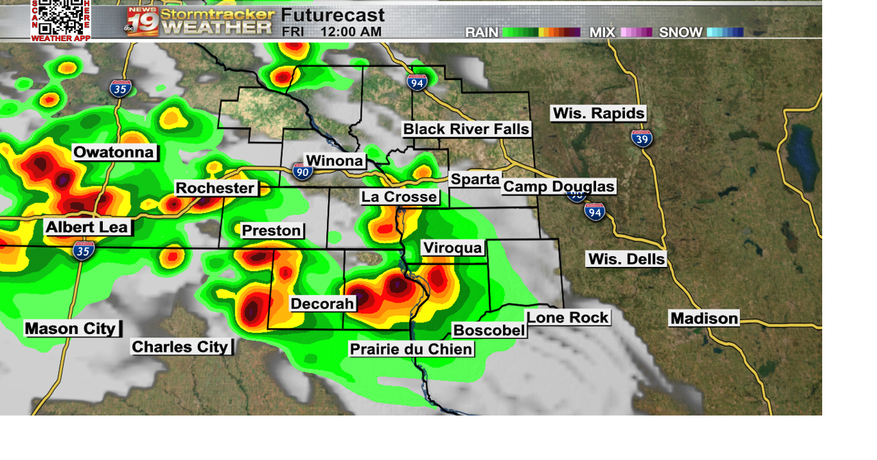A few more unsettled rain chances to close the week | 19 Storm Track ...