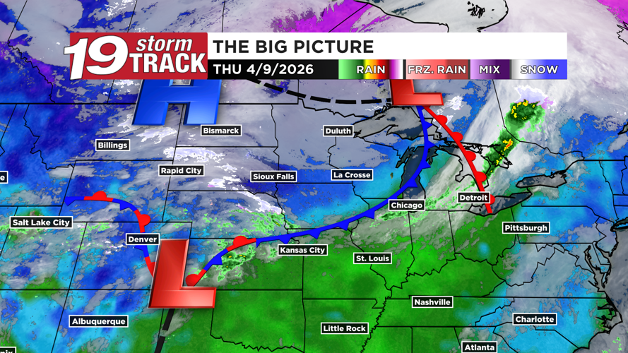 Dry today and Friday with a chance of showers in between; tracking an ...