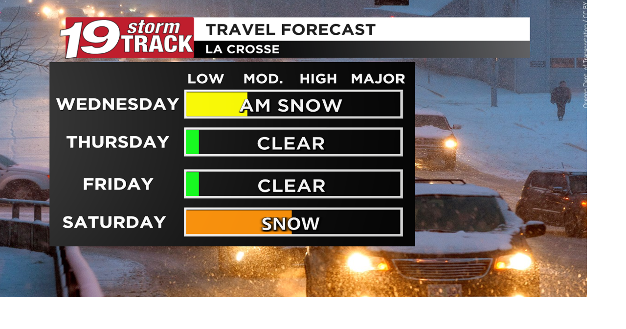 Snow showers Wednesday morning with more chances after the holidays ...