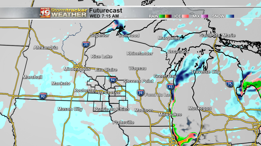 Snow showers will make for slick roads on Tuesday | 19 Storm Track ...
