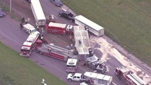 Truck Overturns in Kansas City, Killing Dozens of Cows