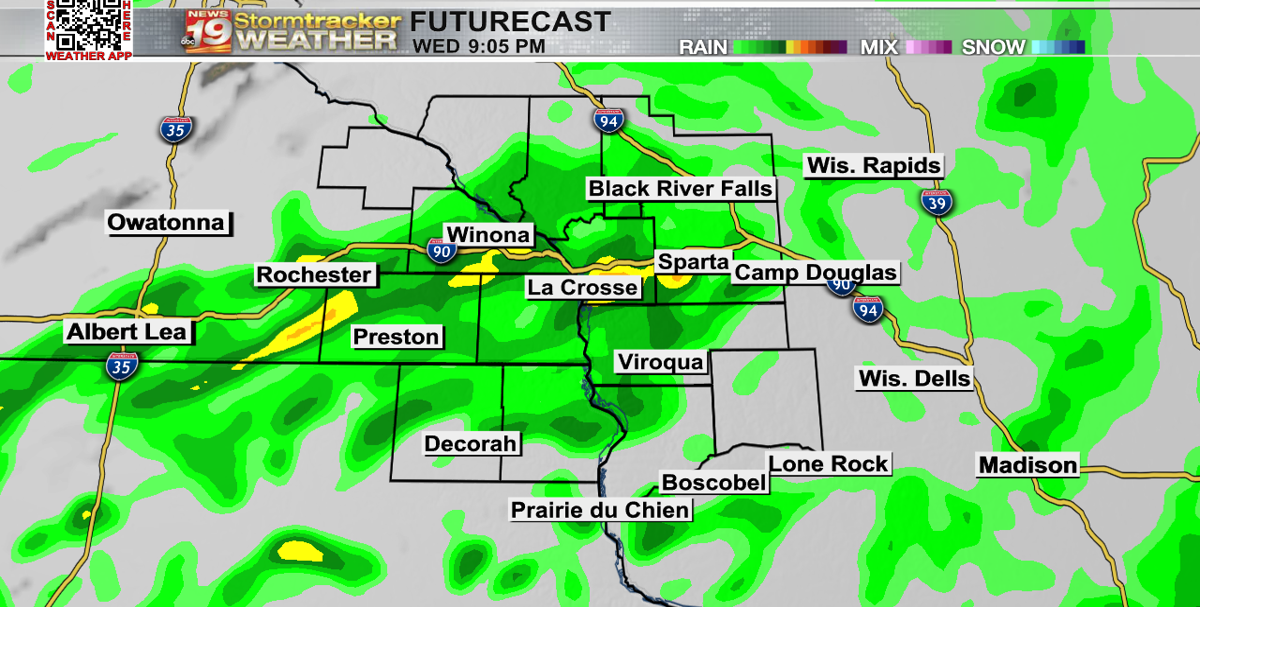 A few Wednesday showers before a calm end to the week | 19 Storm Track ...