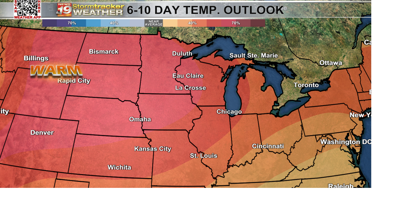 Drying out and warming up a bit through the week | 19 Storm Track ...