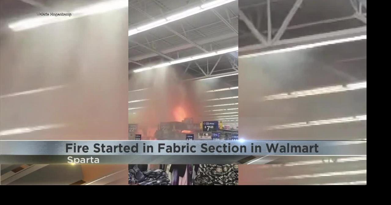 Fire shuts down Sparta Walmart Video