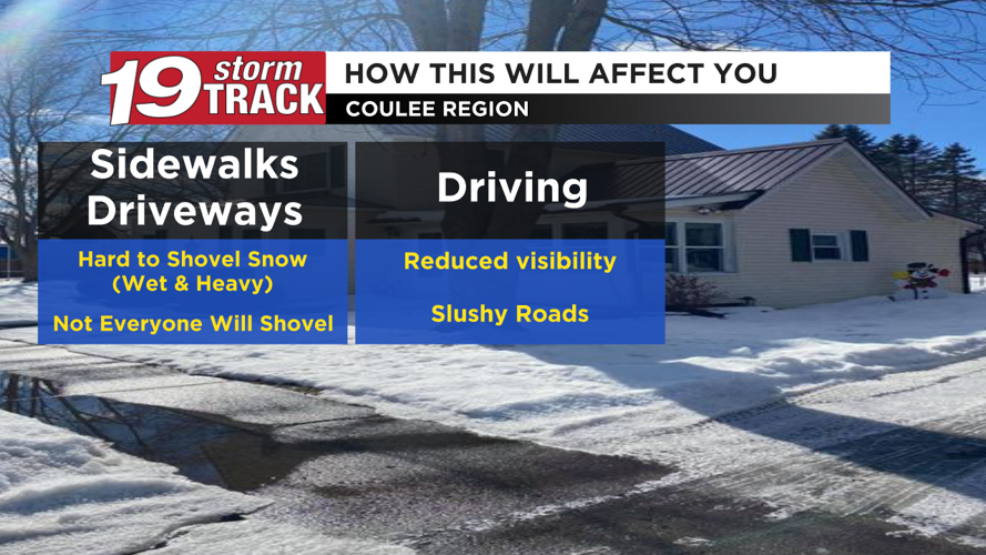 A possibly slippery Tuesday morning commute with rain and/or snow ...