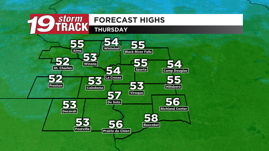 Very small chances for rain in the forecast over the next seven days ...