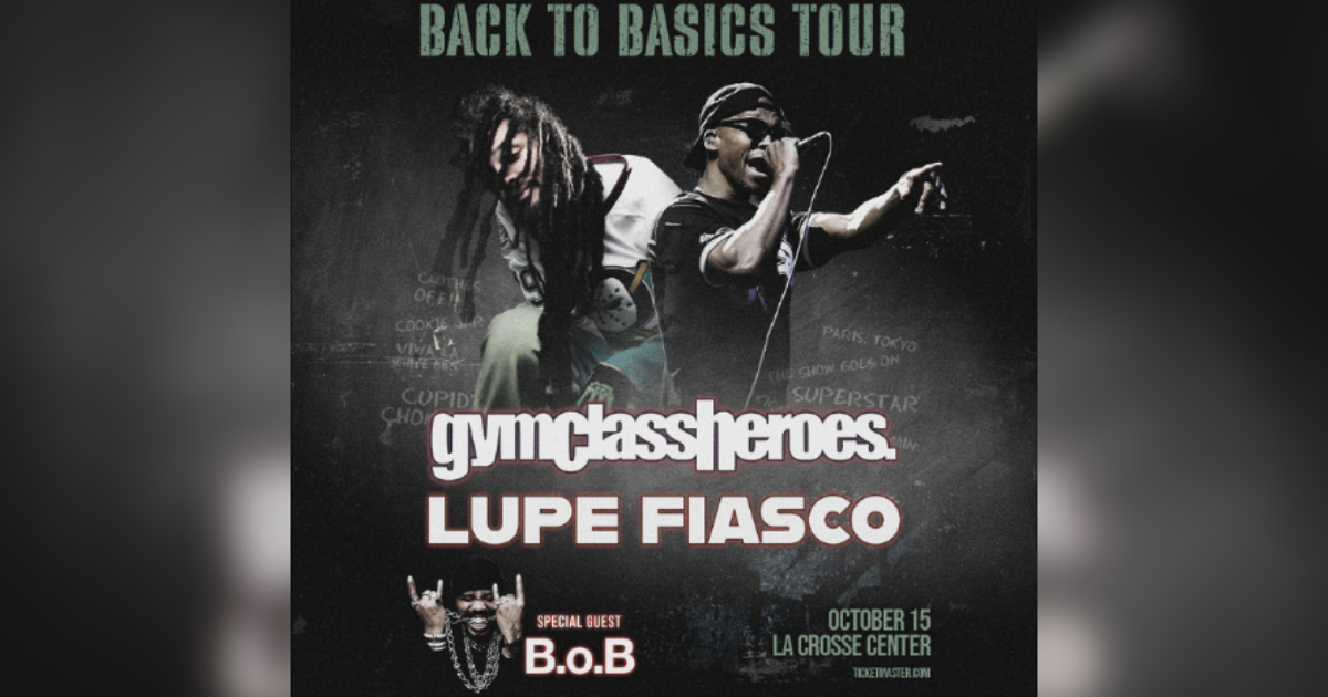 Lupe Fiasco, gmyclassheroes and B.o.B coming to La Crosse