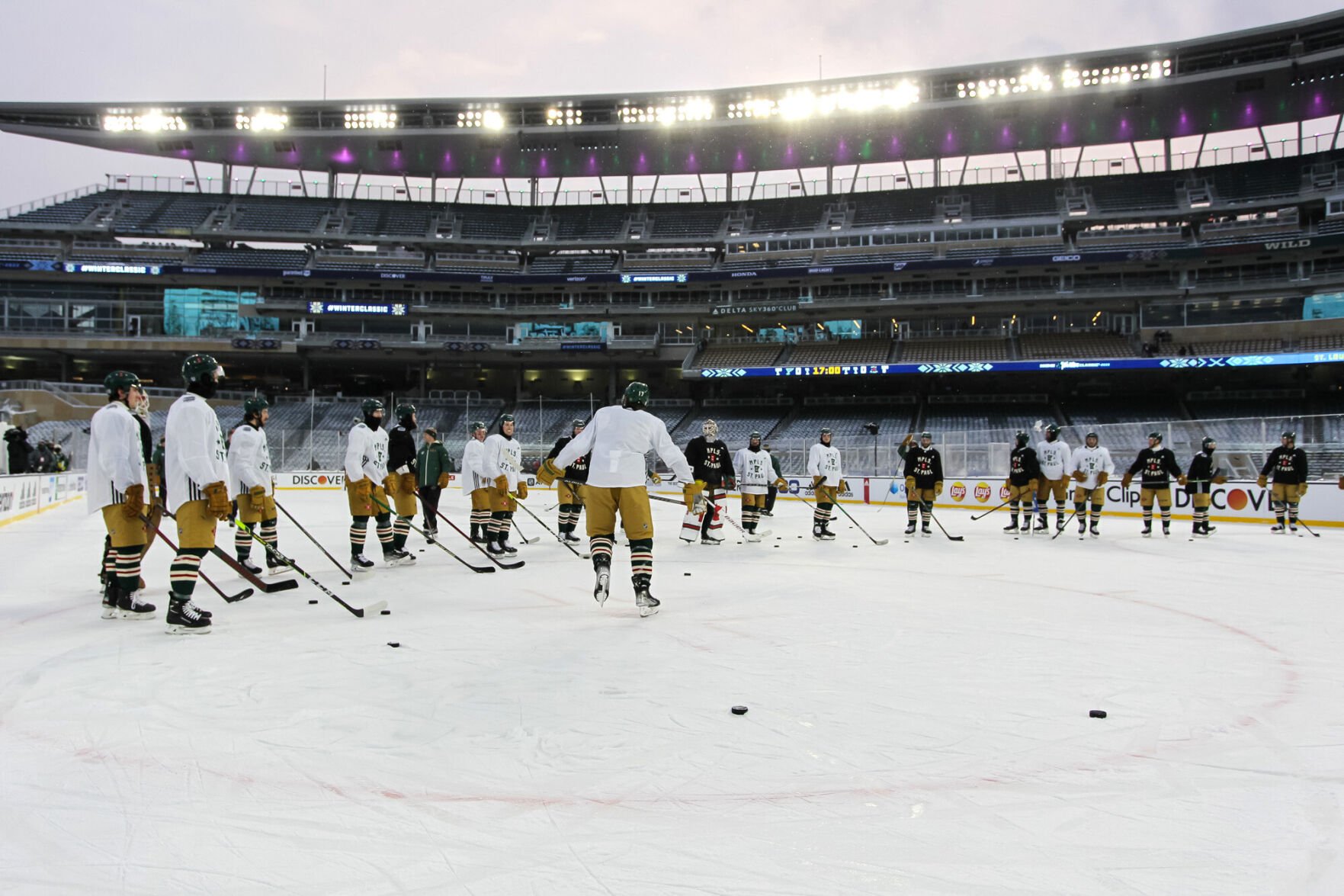 Winter Classic Blues top Wild 6 4 at Target Field in Minneapolis