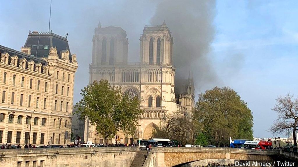 Massive Fire Engulfs Beloved Notre Dame Cathedral In Paris | News ...