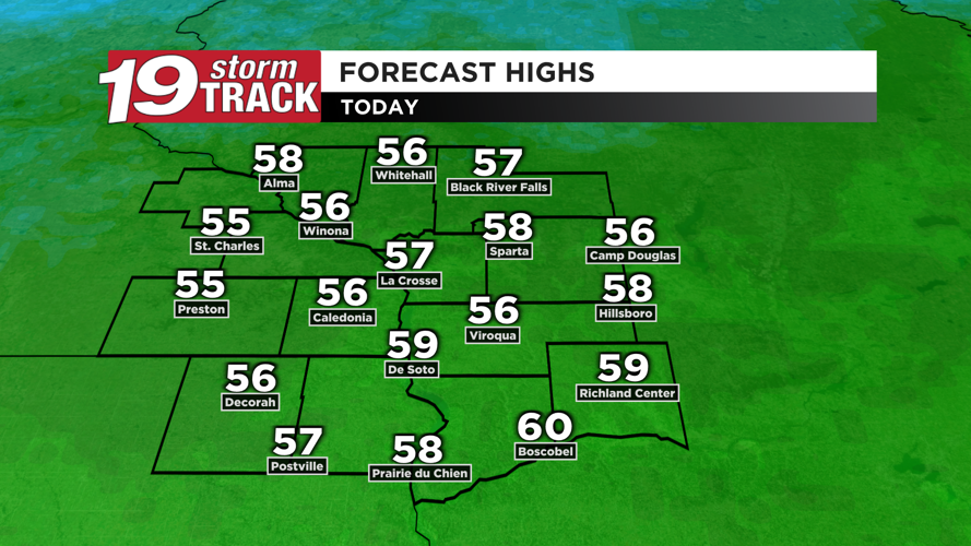 Cooler but mostly dry conditions around the next few days | 19 Storm ...